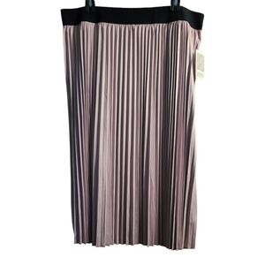 LLR LuLaRoe Pink Pleated Accordian Jill Skirt Plus Sz 3XL NWT